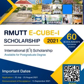 RMUTT E-CUBE-I (E3I) Thailand Scholarship 2021