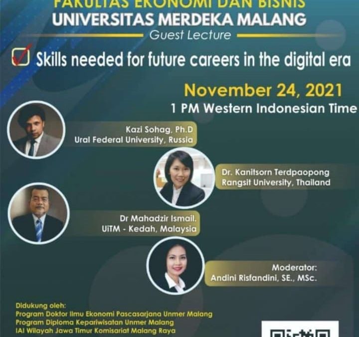 World Class Professor 2021 : Skills Needed for Future Careers In The Digital Era