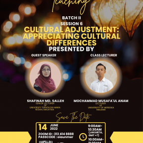 Collaborative Teaching Batch II Session 6: “Cultural Adjustment: Appreciating Cultural Differences”