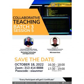 Collaborative Teaching Batch III Session 5: “Blockchain Technology and Digital Assets || Microservices”