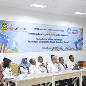 Joint Degree and Credit Transfer Discussion Between The Post Graduate Program at Universitas Merdeka Malang & The Institute of Science and Culture at Rajamangala University of Technology Khrungthep